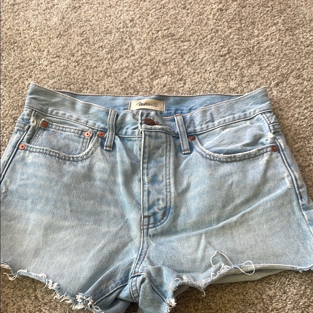 Madewell Women's Faded Blue Jean Shorts